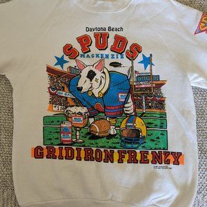RARE Vintage Spuds Mackenzie Bud Light Football Size Small Sweatshirt